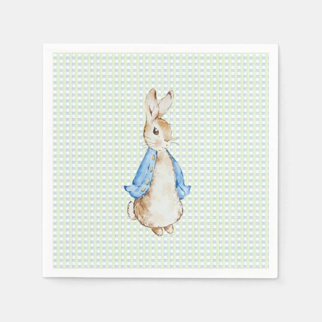 Storybook Garden Rabbit Inspired Baby Shower  Pappersservett (Framsidan)