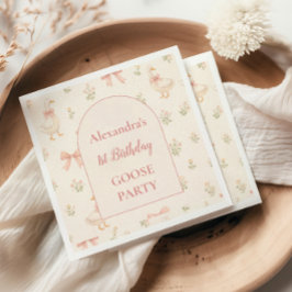 Storybook Goose 1st Birthday Pappersservett