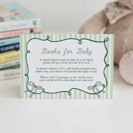 Storybook Green Books for Baby Cards  Tilläggskort