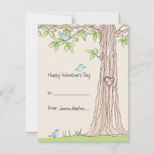 Storybook Kids Valentine Card Julkort