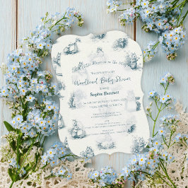 Storybook Little Mouse Baby Shower Inbjudningar