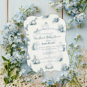 Storybook Little Mouse Baby Shower Inbjudningar