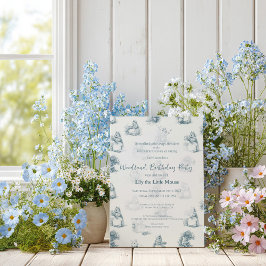 Storybook Little Mouse Birthday Inbjudningar