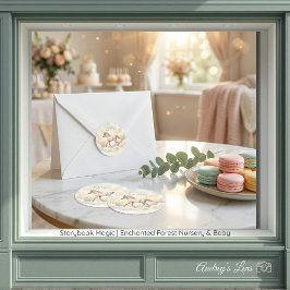 Storybook Magic Enchanted Forest  Runt Klistermärke