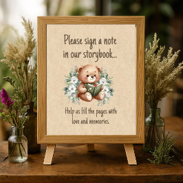 Storybook Nalle Guestbook Poster