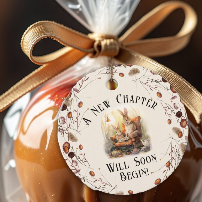 Storybook New Chapter Baby Shower Classic Tale Gåvor Etiketter (Skapare uppladdad)