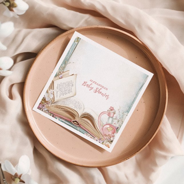 Storybook New Chapter Baby Shower Pappersservett (Skapare uppladdad)