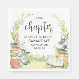 Storybook New Chapter Baby Shower Pappersservett