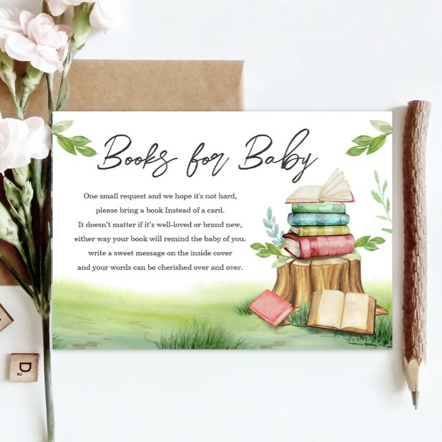 Storybook New Chapter Baby Shower - ta med en Bok Tilläggskort (Skapare uppladdad)