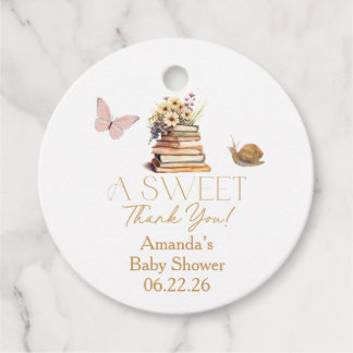 Storybook New Chapter Baby Shower Wildflower Gåvor Etiketter
