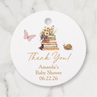 Storybook New Chapter Baby Shower Wildflower Gåvor Etiketter