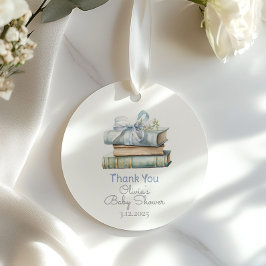 Storybook New Chapter Blue bow Tack Gåvor Etiketter