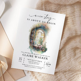 Storybook New Chapter Bok ThMB Baby Shower Inbjudningar