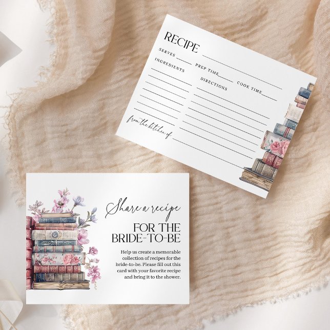 Storybook New Chapter Bridal Shower Recipe Card (Skapare uppladdad)