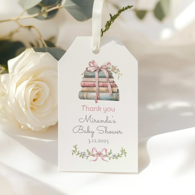 Storybook New Chapter Rosa wildblomma Tack Presentetikett (Skapare uppladdad)