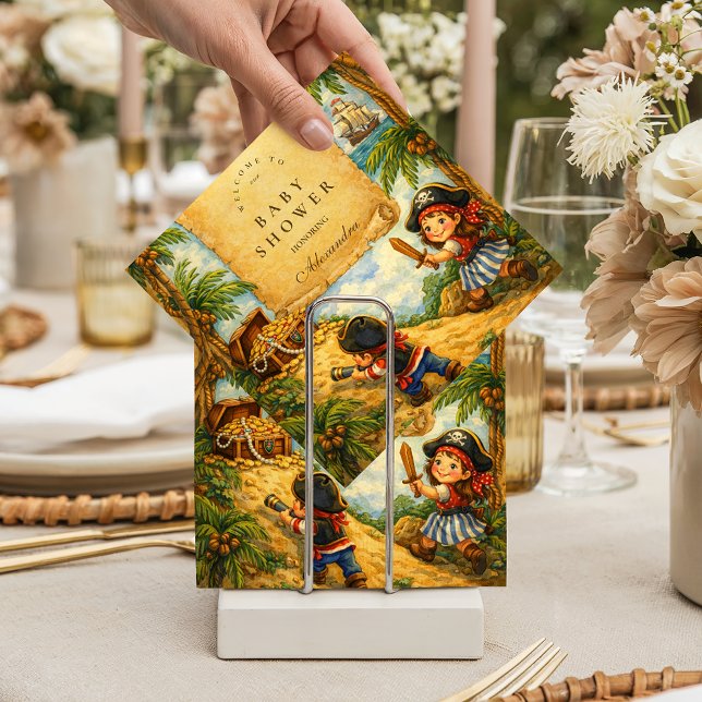 Storybook Pirate Adventure Baby Shower Pappersservett (Skapare uppladdad)