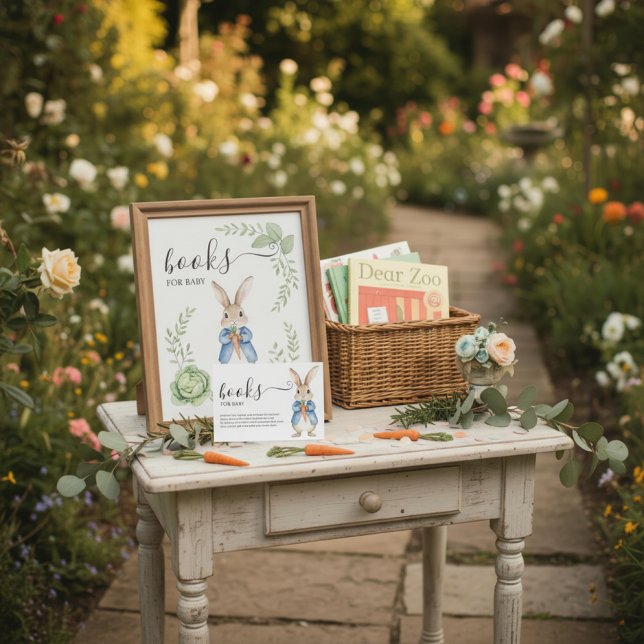 STORYBOOK RABBIT VEGGIE BASKET BOOKS FOR BABY  TILLÄGGSKORT (Skapare uppladdad)