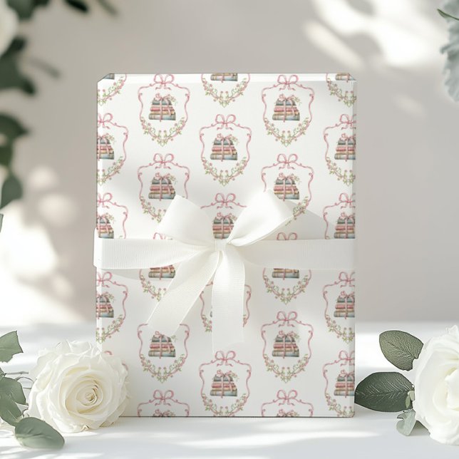 Storybook rosa Bow New Chapter babydusch Presentpapper (Skapare uppladdad)
