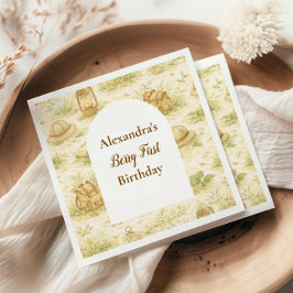 Storybook Safari Wild One First Birthday Pappersservett