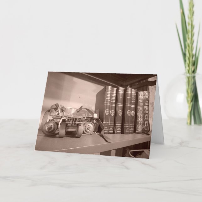 "STORYBOOK SERIES: Antique Bokar" födelsedagskort Kort (Framsida)