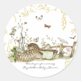 Storybook | Skogsskötare för skogsvård Runt Klistermärke