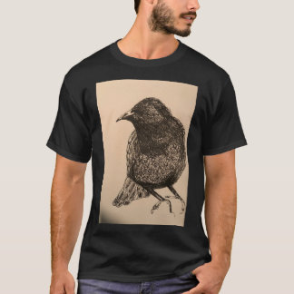 Storybook Starling Bird Illustration Shirt T Shirt