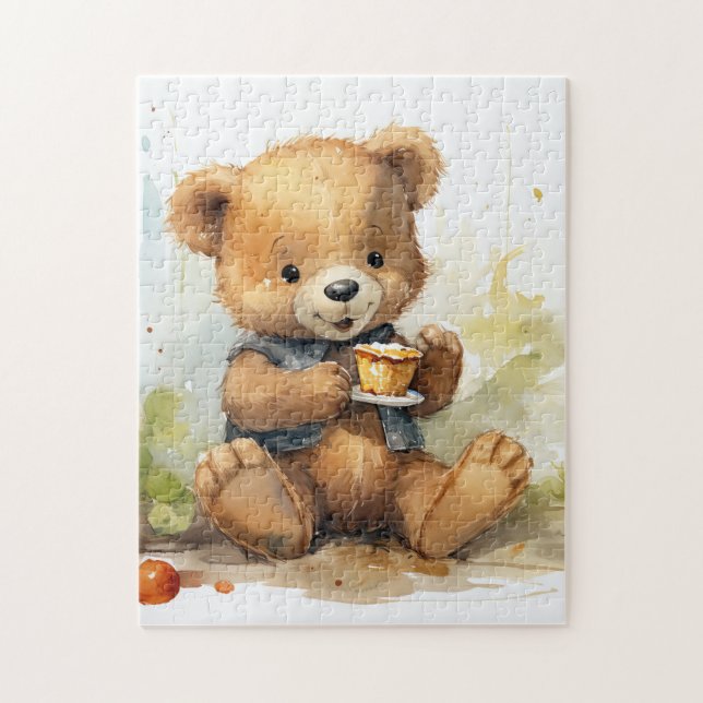 Storybook Stil Nalle Jigszawa Gift Pussel (Vertikal)