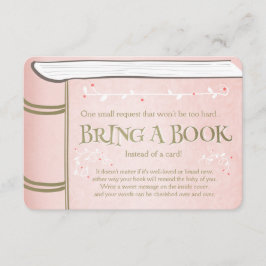 Storybook Ta med Rosa och Guld vid Vintagen bok Tilläggskort