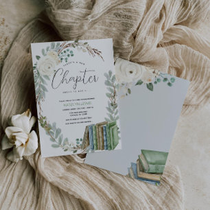 Storybook ThBäste Bok Gender Nuetral Baby Shower Inbjudningar