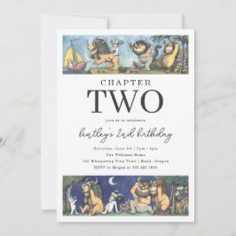 Storybook Wild Things Birthday Chapter Theme Inbjudningar