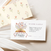 Storybook Wildblomme Diaper Raffle Baby Shower