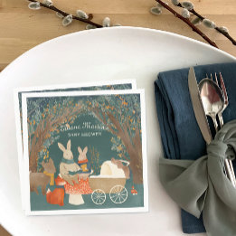 Storybook Woodland Friends Baby Shower Pappersservett