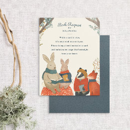 Storybook Woodland Friends Bok, ansökningshölje Tilläggskort