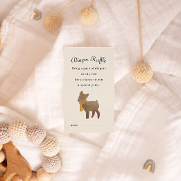 Storybook Woodland Friends Diaper Raffle-hölje Tilläggskort