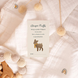 Storybook Woodland Friends Diaper Raffle-hölje Tilläggskort