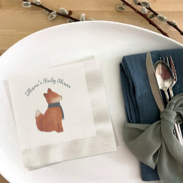 Storybook Woodland Friends Fox Baby Shower Pappersservett