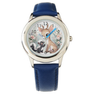 Storybook Woodland Spädbarn Skunk och Hjort Armbandsur
