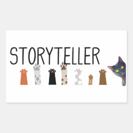 Storytell Tassar på arbetsplatsen - skrivardekal Rektangulärt Klistermärke