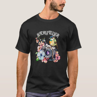 Storyteller Camera Photography Bird Photographer 1 T Shirt