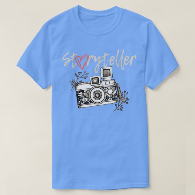 Storyteller Camera Photography Coola A T Shirt (Design framsida)