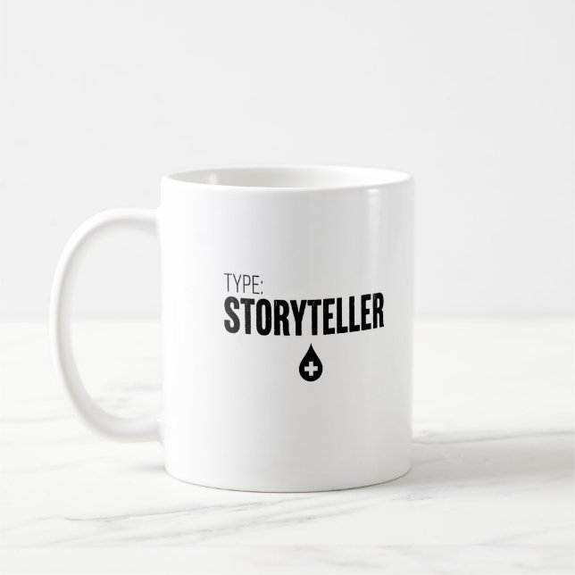 Storyteller Writer Journalist Blogger Writing Kaffemugg (Vänster)