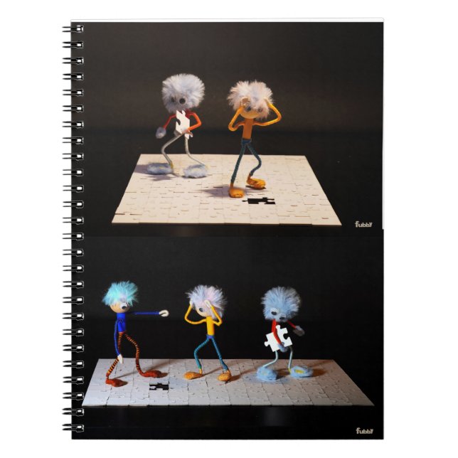Storytelling puzzelende Fubby's. Anteckningsbok (Framsidan)