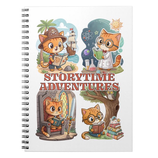 Storytime Adventures – A Journey Through Books Anteckningsbok (Framsidan)