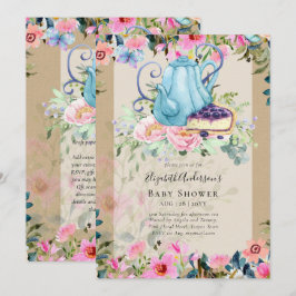 Storytime Tea Party Baby Shower-inbjudningar Inbjudningar