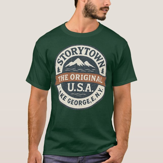 Storytown USA - Sjö George, NY T Shirt (Framsida)