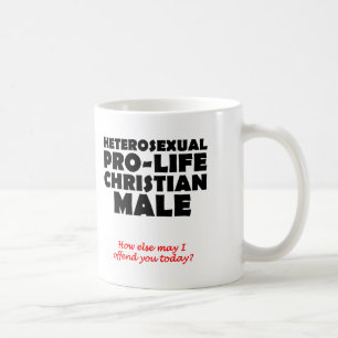 Stötande Prolife Manlig Kristet Mugg Humor