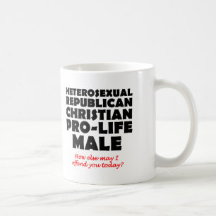Stötande republikansk manlig kristen mugghumor kaffemugg