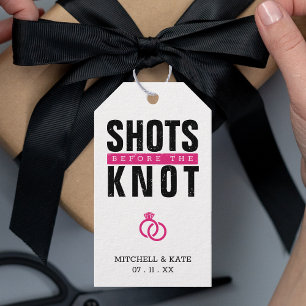 Stöter inför Knot Black Bachelorette Party Presentetikett