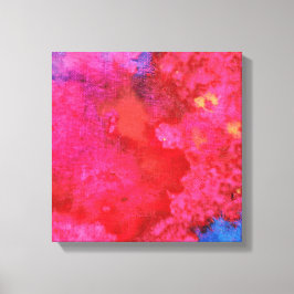Stöter modern konst på Rosa abstrakt Canvastryck