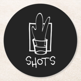 Stöter Pappra Underlägg runt Papper Rund